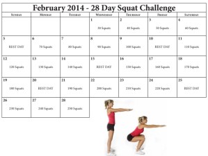28 Day Squat Challenge